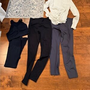Fabletics, Joy Lab and All in Motion Black, Navy and Gray Leggings Collection